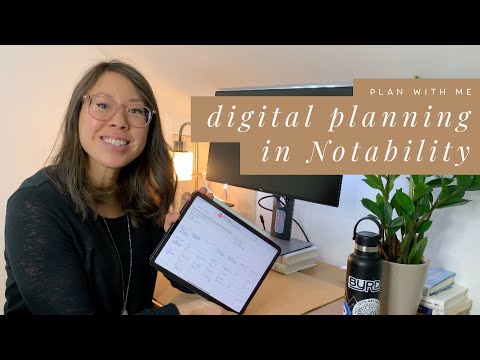 PLAN WITH ME | Minimal Weekly Digital Planning in Notability Made Easy