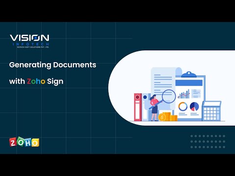 The process of generating a document with the use of Zoho Sign