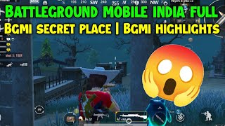Battleground mobile india full rush gameplay in bgmi secret place | Bgmi highlights
