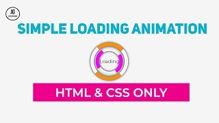 Simple Loading Animation Using HTML & CSS Only