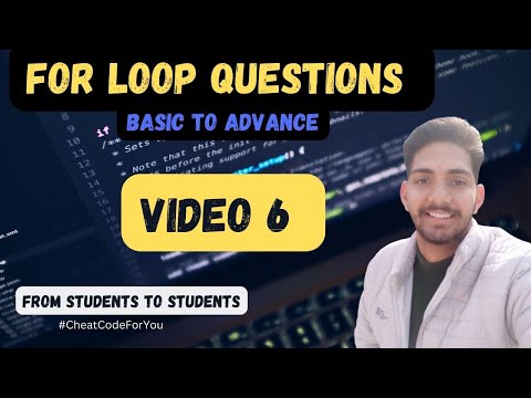 Questions of For loop / Video 6