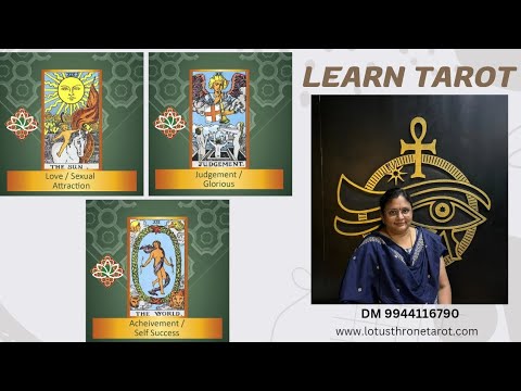 No 19, 20, 21 -THE Sun - Judgement - The World - Major Arcana - Tarot a Self help Tool - 9944116790