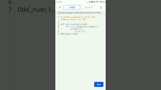 python program to print odd numbers from 1 to 100 using for loop. #shorts #shortvideo #viral #python