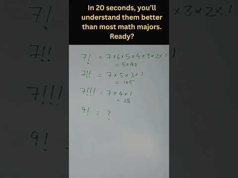 7! = 5040 But WHY?! The Factorial Trick You’ll Never Forget! #mathshorts  #viralshorts