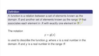 Function definition