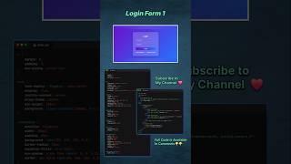 Advanced Login Page Design with HTML & CSS | Modern & Responsive UI #codingtutorial #htmldesign