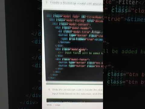 Bootstrap table with a clickable column header with #MISTRAL ai