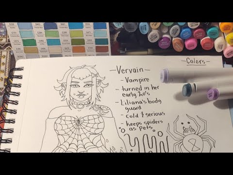 Coloring With Ohuhu's in real time - Artfight prep part 2