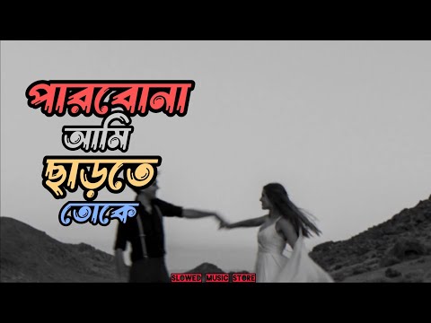 Parbona ami charta toka (slowed&reverb) | পারবো না আমি ছাড়তে তোকে | Bangla song