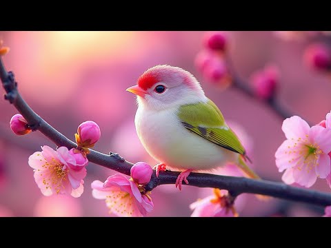 Experience Deep Sleep with Soothing Piano Music and 4K Singing Birds Nature Sounds