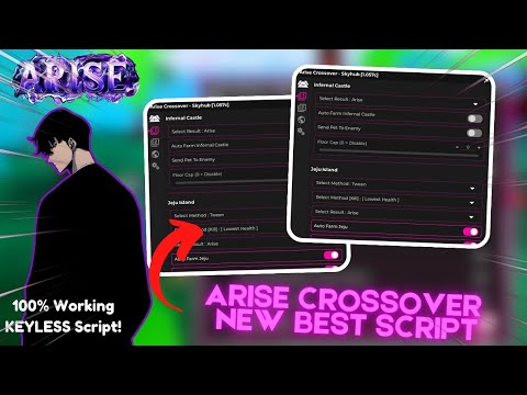 Arise Crossover Script No Key | SkyHub - Auto Farm, Instant Loot & Boss Drops (PC & Mobile)