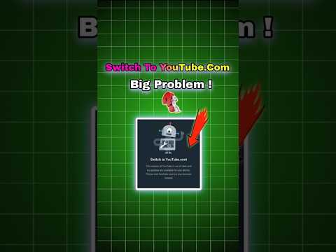 YouTube App Not Working? Switch to YouTube.com Problem Fixed ! 🌐🚀 #youtube #youtubenotworking