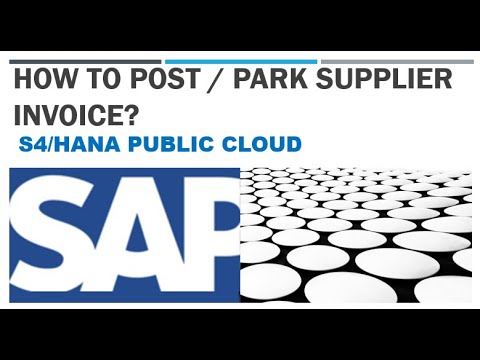How to post / park supplier Invoice in S4 Hana? #sap #sapfiori #publiccloud #s4hana #sapmmtraining