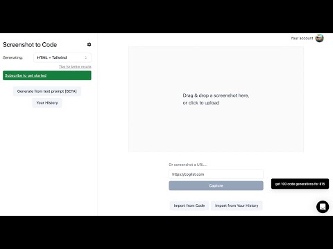 screenshot to code