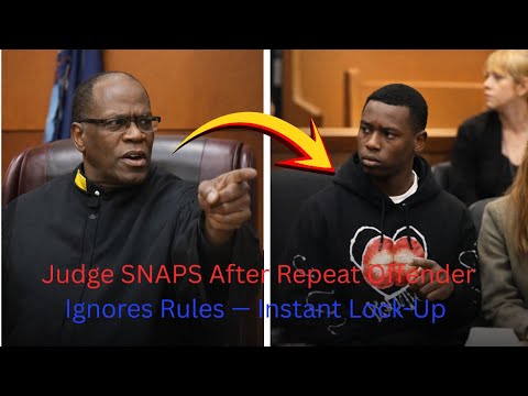  Judge SNAPS After Repeat Offender Ignores Rules — Instant Lock-Up