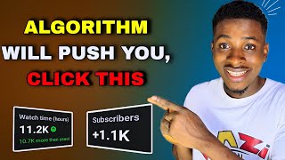 How I Got 1000 Subscribers and 11,000 Watch Hours in 7 Days | Just with ONE Click