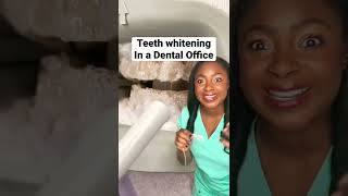How teeth are whiten in a Dental Office #hygienist #dentalhygienist