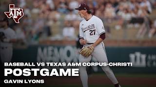 Texas A&M CC Postgame: Gavin Lyons