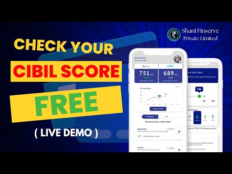 How to Check CIBIL Score for Free - Live Demo | Mobile Se CIBIL Score Check Kare | Shani Finserve