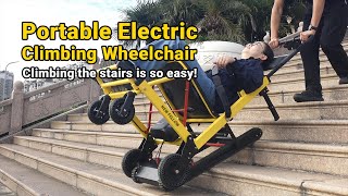 Stair-Climbing Wheelchair in Action: See How It Safely Navigates Up & Down Stairs #accessibilitytech