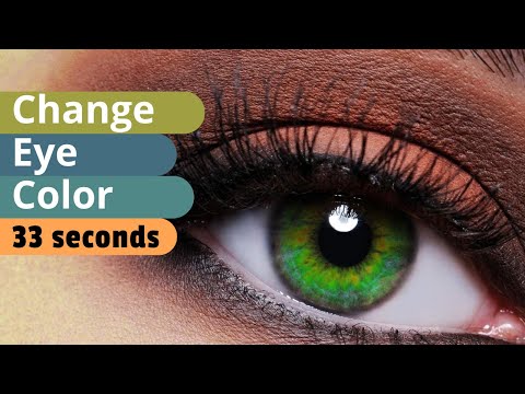 Change eye color in 33 second photoshop tutorial