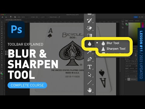 Blur Tool & Sharpen Tool - Toolbar Explained & Demonstrated [Photoshop Tutorial for Beginners]