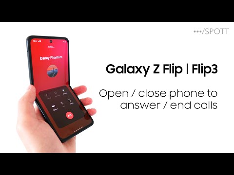 Galaxy Z Flip – Open Phone to Answer Calls