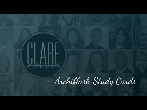 CLARE - Archiflash Study Cards Tutorial