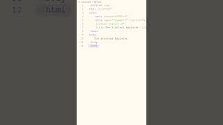 #HTML #HTMLtutorial #HTMLbasics #LearnHTML #HTMLin60seconds #HTMLexplained #HTMLforbeginners #html