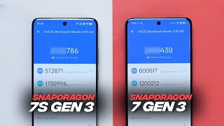 Snapdragon 7s Gen 3 Vs Snapdragon 7 Gen 3 | Antutu Score & Benchmark