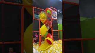 Kids WENT WILD at This Trampoline Park! #KidsFun #FunForKids #IndoorPlayground #Epic #YouTubeShorts