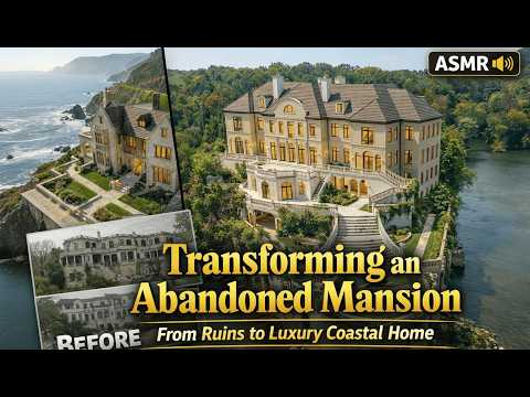 Luxury Mansion Renovation | Abandoned to Coastal Dream Home Transformation