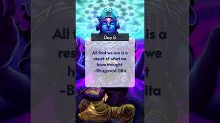 Day 8 of tapping into the infinite Gita knowledge #gitawisdom #motivational #hinduscripture #gita