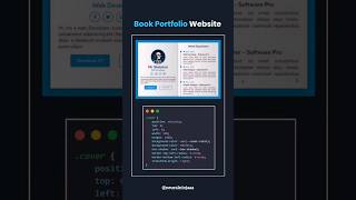 📚 Book Portfolio Website using HTML CSS JavaScript | Free Source Code 🚀
