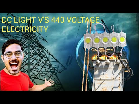 DC LIGHT V'S 440 VOLTAGE ELECTRICITY|| KYA HUA EK DC LIGHT KO AGAR 440 VOLT  CURRENT PER LAGAYA TO?💯