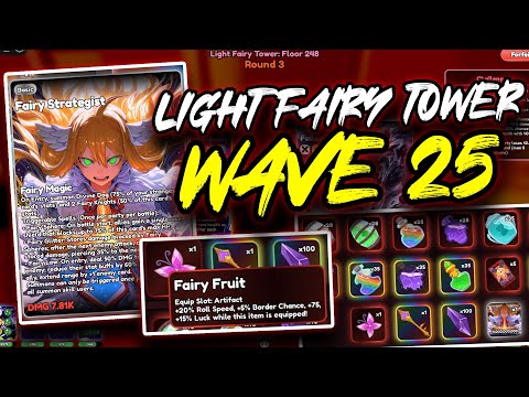 ROBLOX Anime Card Clash - Light Fairy Tower Wave 25 | RAW BATTLE