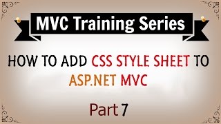 How to Add CSS Styles in ASP.NET MVC - Part 7