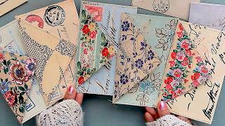 EASY Envelope Pockets From Old Book Pages | Junk Journal DIY