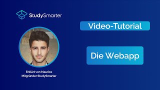 StudySmarter WebApp Tutorial by Maurice