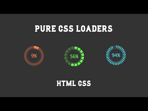 Pure CSS Loaders - Animated Loaders - HTML CSS