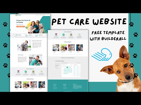 PET CARE WEBSITE TEMPLATES FREE | Builderall Templates | Builderall Website Builder