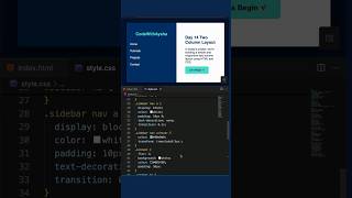 How to Build a Two-Column Layout with HTML + CSS | Day 14 of 30 Days of Mini Projects