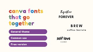 Canva Typography Tips: 10 Stunning Font Pairings