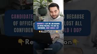 Lost Job Due To Office Politics? Do This! #CareerRestart #newbeginnings #careergrowth #jobhunting