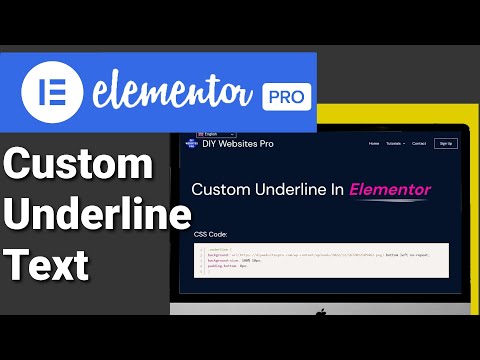 Add Custom Underlined Text In Elementor Using CSS