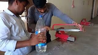 HACKSAWING PRACTICE IN FITTER WORKSHOP#ititraining #experiment#itivlog#iticoursework#iti