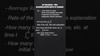 AP Calculus TEST Strategies - Rate of Change #shortvideo #fyp