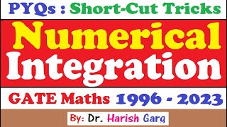 PYQs on Numerical Integration | GATE 1996 to 2023 | Short Cut Tricks