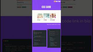 How to create css card using html css  #CSSCard #HTMLCSS #WebDevelopment #FrontendDesign #UICards