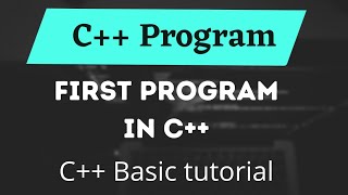 first program in c++ | basic Structure of c++ #short #c++ #firstProgram